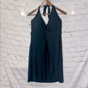 Athleta Tara Black Halter-Style Built-In Bra Athletic Dress Size 40D/DD New